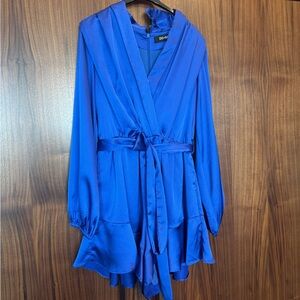 DO+BE Vibrant Blue Ruffled Romper